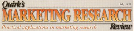 Quirk's Marketing Research Review - July 1998